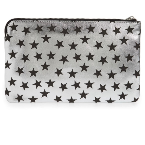 Zadig & Voltaire Uma Stars Circus Wristlet Silver - Picture 3 of 11